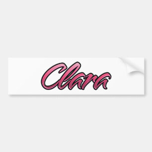 Clara verblasste pink Aufkleber Sticker Autoaufkleber