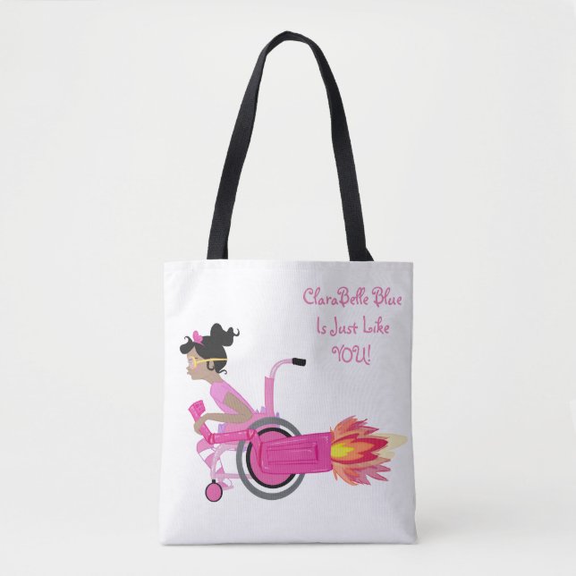 ClaraBelle blaue perfekte Tasche - WEISS (Vorderseite)