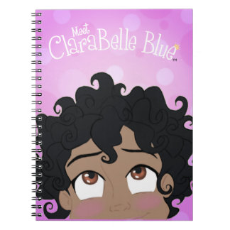 ClaraBelle blaues gewundenes Notizbuch Notizblock