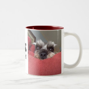 Clarabelle Schnauzer-Rettungs-Tasse Zweifarbige Tasse
