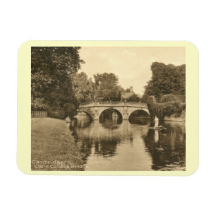 Clare College Brücke, Cambridge England Vintage Magnet