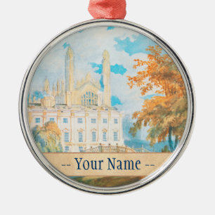 Clare Hall und Königs College Chapel, Cambridge, Silbernes Ornament