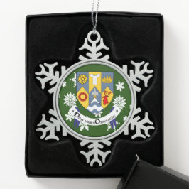 Clare Ireland Wappen Irish Schneeflocken Zinn-Ornament