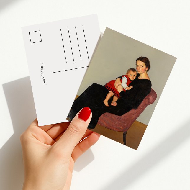 Cläre Maillard mit Tochter | Willi Maillard Postkarte (Von Creator hochgeladen)