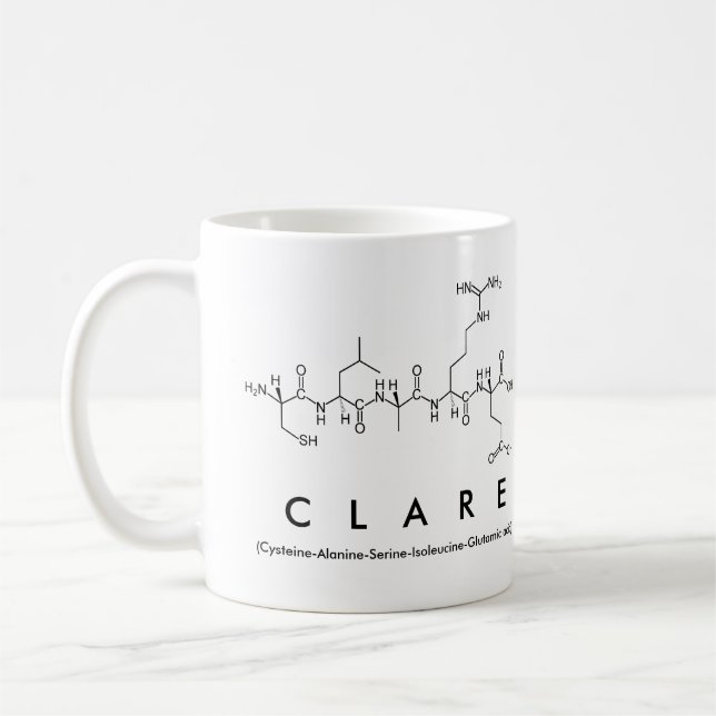 Clare Peptidname Tasse (Links)