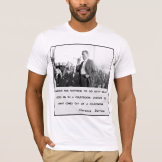 Clarence Darrow Gerechtigkeit erlischt vom T-Shirt