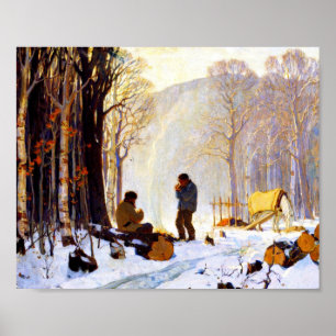 Clarence Gagnon - Einsames Dorf Poster