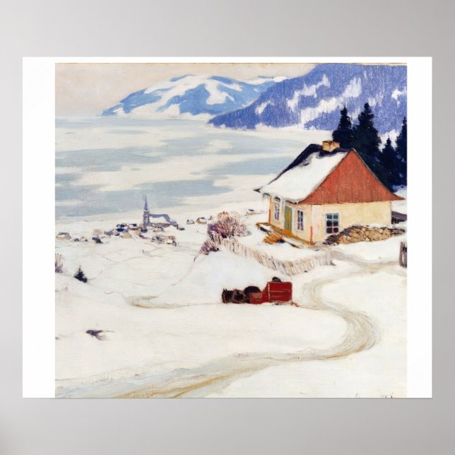Clarence Gagnon La Carriole Poster (Vorne)