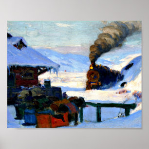 Clarence Gagnon - The Train Baie-Saint Paul Poster