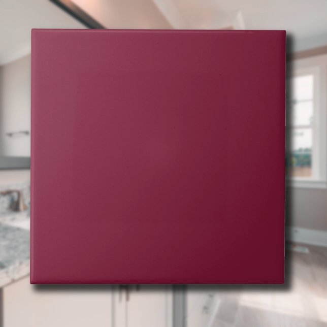 Claret Solid Color | Classic | elegant Fliese (Von Creator hochgeladen)