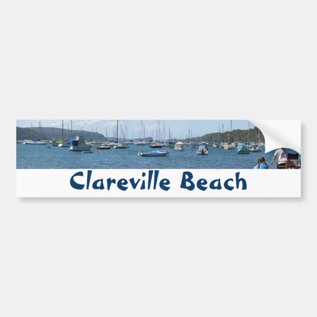 Clareville Strand Autoaufkleber (Vorne)