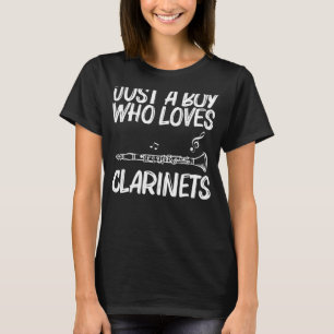 Clarinet Boys Men Musikalinstrumente Clarinetists T-Shirt