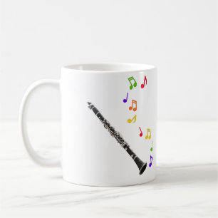 Clarinet-bunte Musik links Tasse