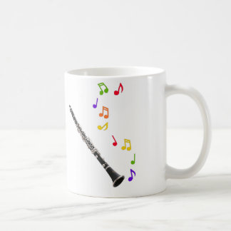 Clarinet-bunte Musik-rechte Hand Tasse
