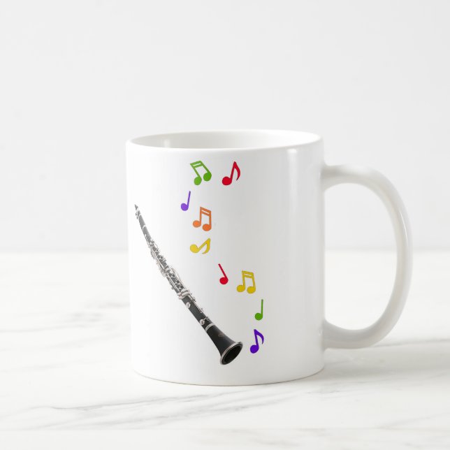 Clarinet-bunte Musik-rechte Hand Tasse (Rechts)