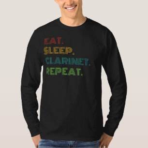 Clarinet Cadence: Essen, Schlafen, Klarinette Wied T-Shirt