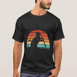 Clarinet Cat Player - Retro Clarinetist Music Lieb T-Shirt