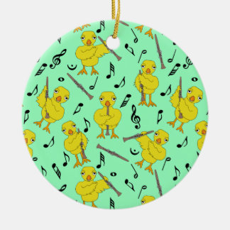 Clarinet Chick Clarinets Musiknoten Keramik Ornament
