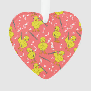 Clarinet Chick Clarinets Musiknotens Keramik Ornam Ornament