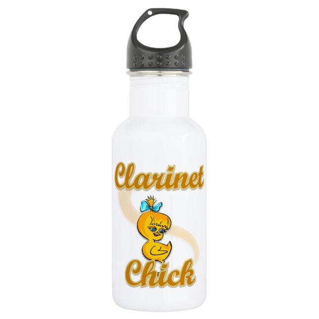 Clarinet Chick Edelstahlflasche (Vorderseite)