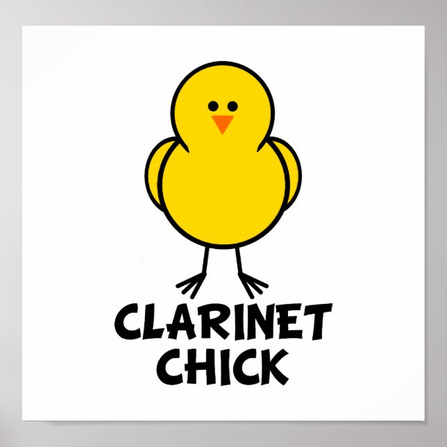 Clarinet Chick Poster (Vorne)