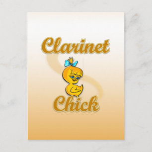 Clarinet Chick Postkarte