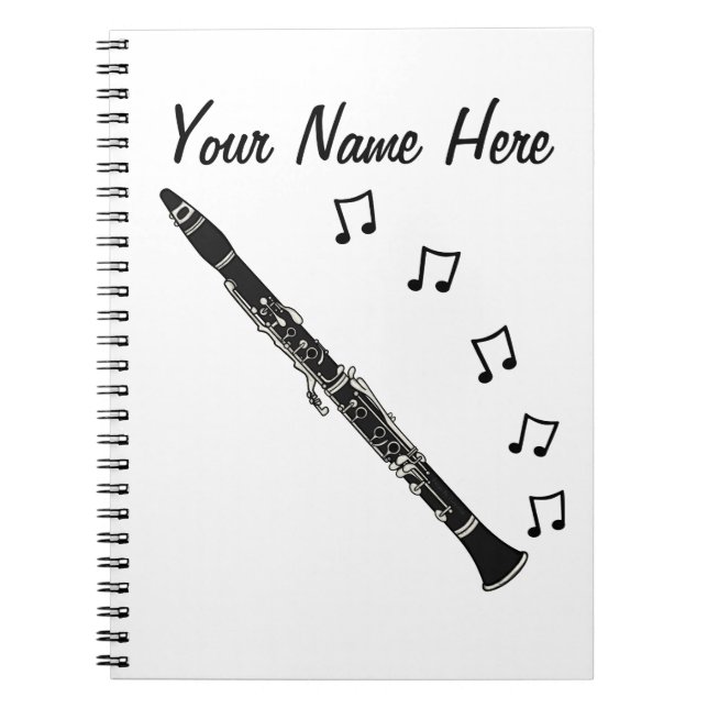 Clarinet Clarinetist Musician Music Teacher Custom Notizblock (Vorderseite)