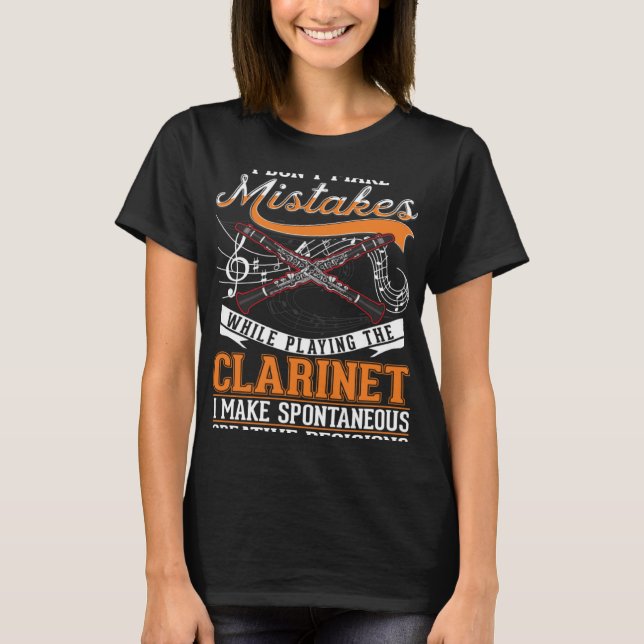 Clarinet Creative Decision Clarinetist T-Shirt (Vorderseite)