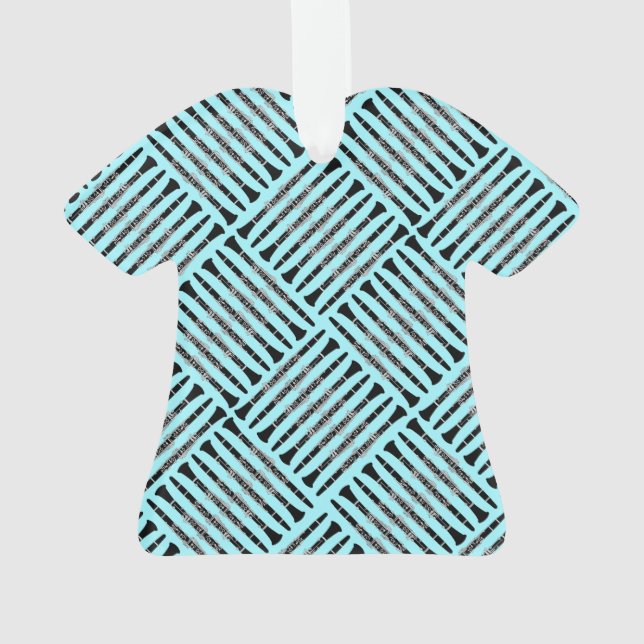 Clarinet Crosshatch Ornament (Rückseite)