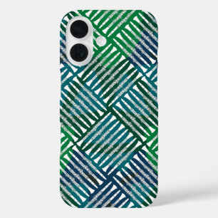 Clarinet Crosshatch Pattern iPhone 16 Hülle