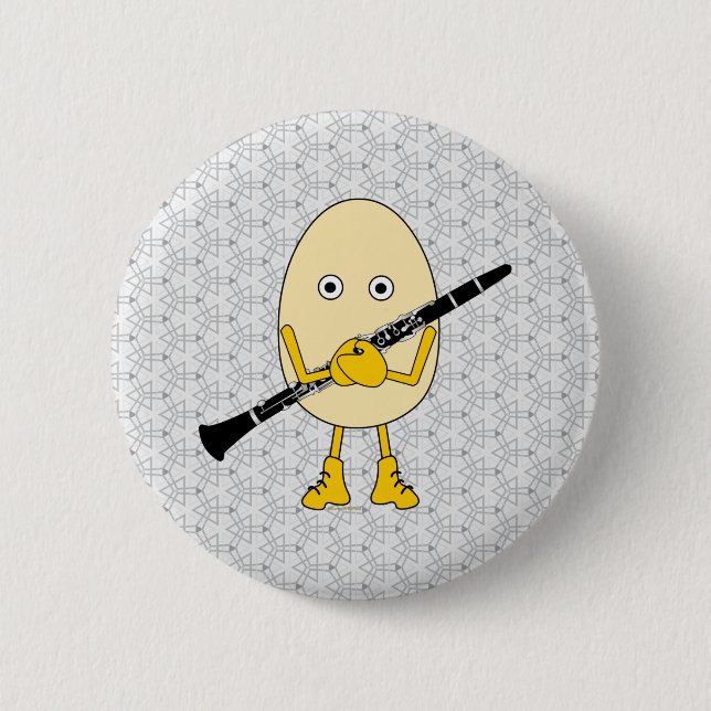 Clarinet Egghead Button (Vorderseite)