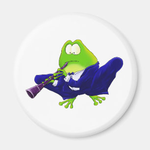 Clarinet Frog Magnet