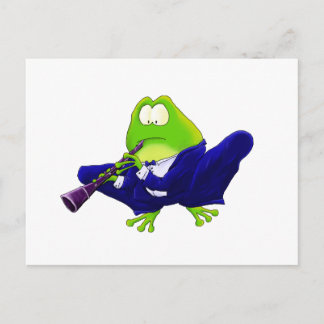 Clarinet Frog Postkarte