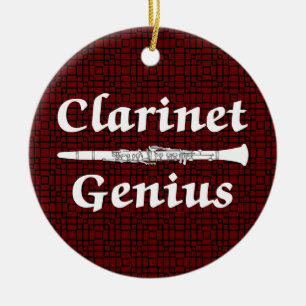 Clarinet Genius Keramik Ornament