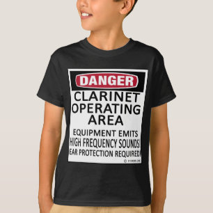 Clarinet-Geschäftsfeld T-Shirt