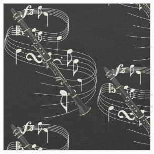 Clarinet-Gewebe - Dunkelheit Stoff