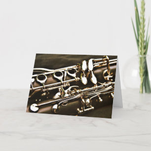 Clarinet Greeting Card Karte