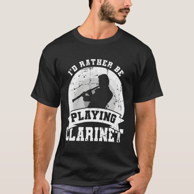 Clarinet Joke Clarinet Player T-Shirt (Vorderseite)