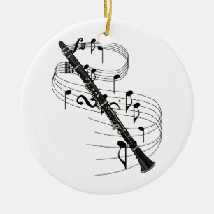 Clarinet Keramik Ornament