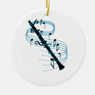 Clarinet Keramik Ornament