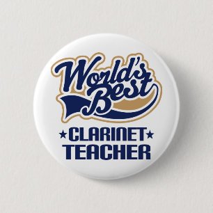 Clarinet-Lehrer-Geschenk Button