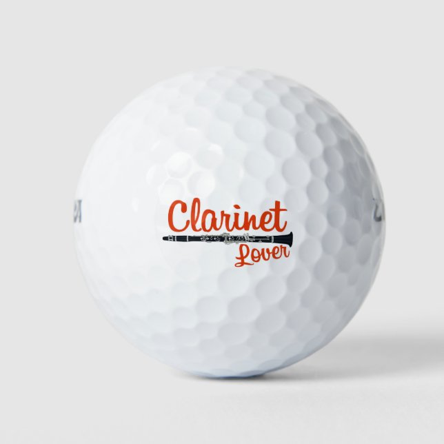 Clarinet Lover Golfball (Vorderseite)