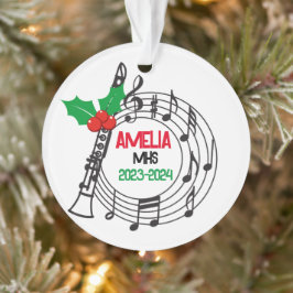 Clarinet Marching Band Weihnachtsschmuck Ornament