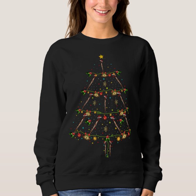 Clarinet Music Lover Xmas Weihnachtsmannmütze Clar Sweatshirt (Vorderseite)