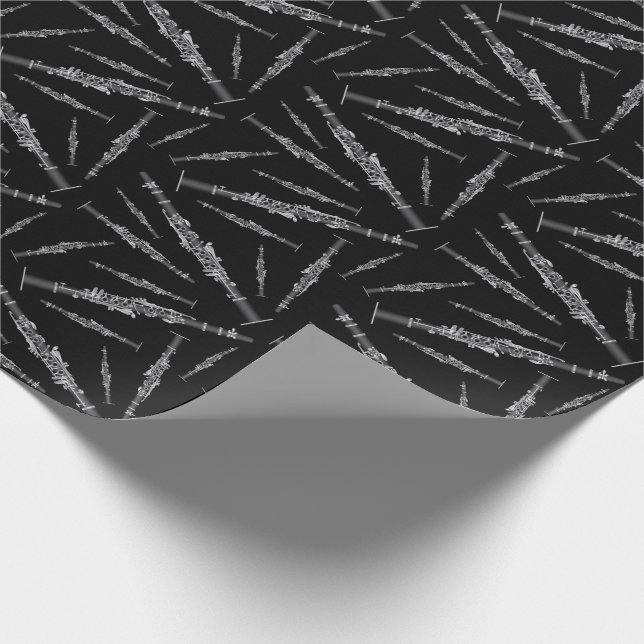 Clarinet Music Teacher Band Musician Geschenkpapier (Ecke)