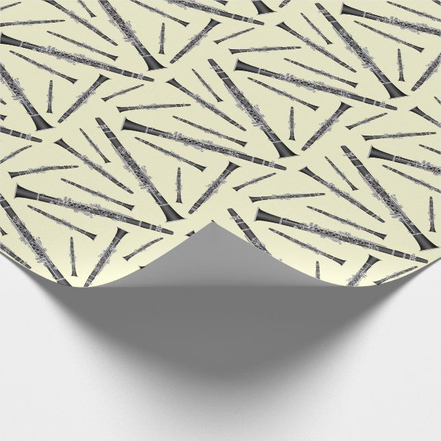 Clarinet Music Teacher Band Musician Geschenkpapier (Ecke)