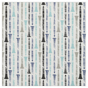 Clarinet Musical Instrument Band Orchestra Blue Stoff