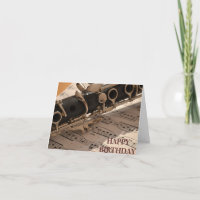 Clarinet musical instrument birthday