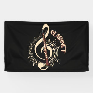 Clarinet Musical Instrument Music Liebhaber Banner