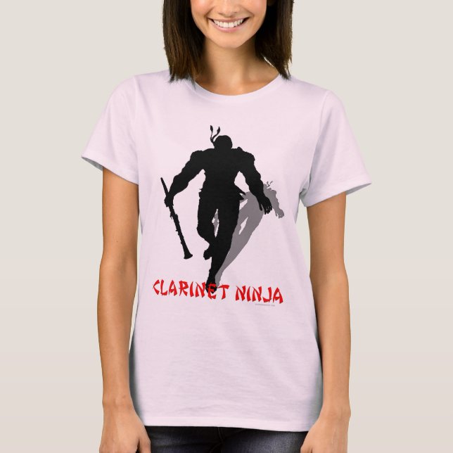 Clarinet Ninja T-Shirt (Vorderseite)